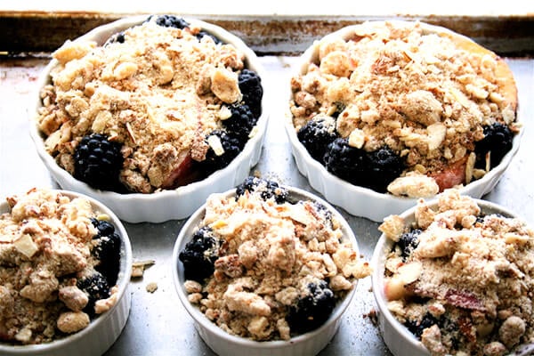 Nectarine and Blackberry crostatas Nectarine and Blackberry crostatas