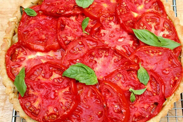 heirloom tomato tart
