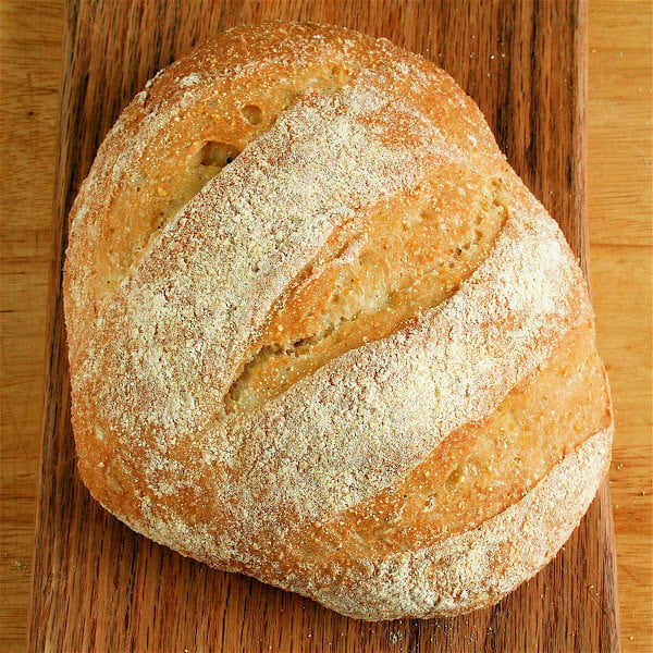 This Portuguese corn bread, like all of the other loaves produced from recipes printed in Artisan Bread in Five Minutes A Day, is delicious. Also, this isn't the typical, sweet, cake-like creation most often associated with the word "cornbread." // alexandracooks.com This Portuguese corn bread, like all of the other loaves produced from recipes printed in Artisan Bread in Five Minutes A Day, is delicious. Also, this isn't the typical, sweet, cake-like creation most often associated with the word "cornbread." // alexandracooks.com