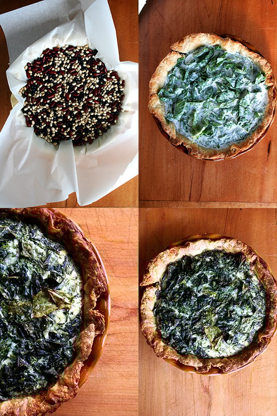 The custard, a ratio of 1 cup crème fraîche to 1 cup whole milk to 5 eggs, makes Tartine's Swiss chard quiche so fabulous. It's smooth with a slight tang and utterly delicious. // alexandracooks.com