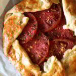 A savory galette filled with leeks, corn, and gruyère.