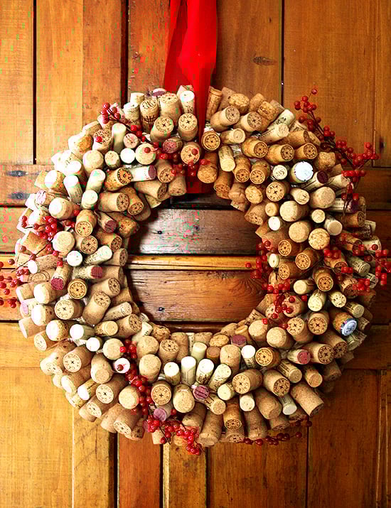 Need a gift for a wine enthusiast? Have you been saving corks for a fun holiday project? How about a cork wreath? This is a fun (and time-consuming) project to undertake while sipping a holiday punch and watching a favorite holiday movie. Be warned: you might want to keep it for yourself. // alexandracooks.com Need a gift for a wine enthusiast? Have you been saving corks for a fun holiday project? How about a cork wreath? This is a fun (and time-consuming) project to undertake while sipping a holiday punch and watching a favorite holiday movie. Be warned: you might want to keep it for yourself. // alexandracooks.com
