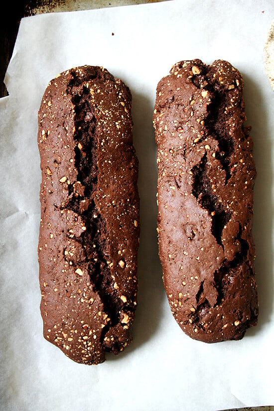 Chocolate Biscotti, uncut