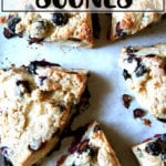 Just-baked buttermilk blueberry scones.