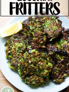 Zucchini fritters.