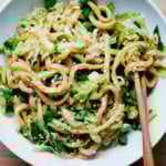 A bowl of Lightning fast Sichuan noodles.