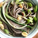 soba noodles with peanut dressing