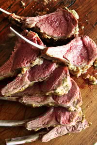 mustard crusted rack of lamb