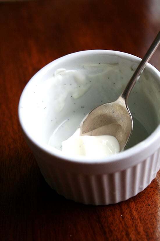 empty ramekin