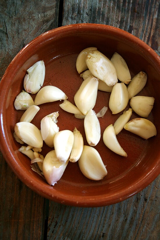 garlic, peeled after watching an incredible video garlic, peeled after watching an incredible video