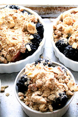nectarine-blackberry crostatas nectarine-blackberry crostatas
