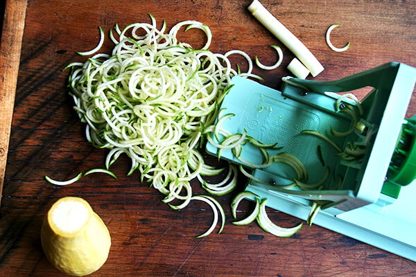 sliced zucchini sliced zucchini