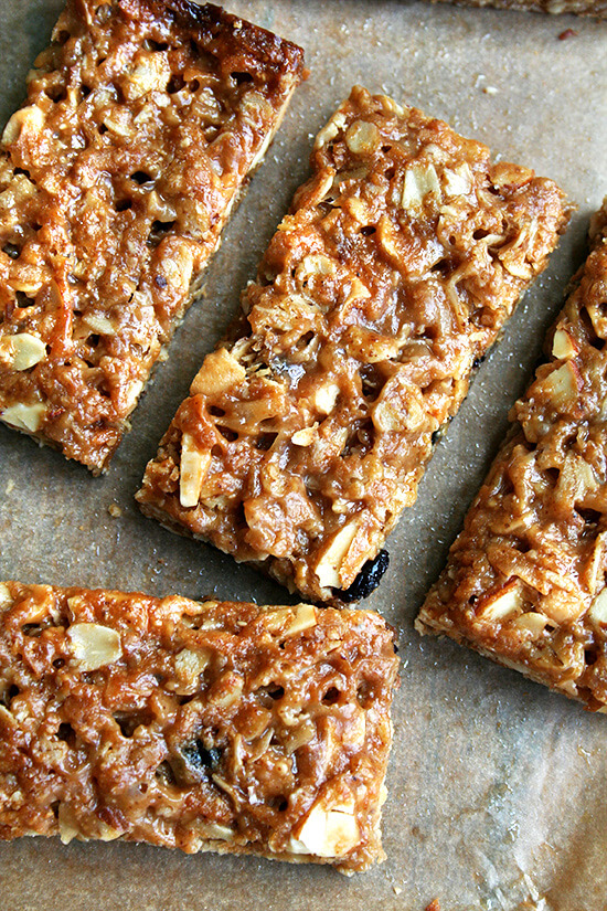Many experimentations with various recipes have led to this granola bar formula, which yields a chewy, not-too-sweet bar that can be stored at room temperature in ziplock bags. // alexandracooks.com Many experimentations with various recipes have led to this granola bar formula, which yields a chewy, not-too-sweet bar that can be stored at room temperature in ziplock bags. // alexandracooks.com