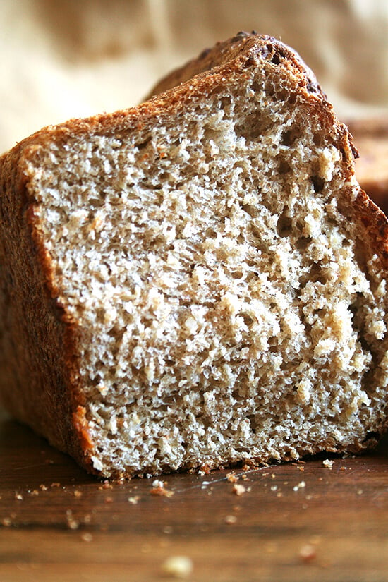 This no-knead oatmeal bread is a cinch to prepare — true to the title, no kneading is involved — and the bread, chewy in texture and slightly sweet, is just straight-up delicious, a treat to have on hand. // alexandracooks.com This no-knead oatmeal bread is a cinch to prepare — true to the title, no kneading is involved — and the bread, chewy in texture and slightly sweet, is just straight-up delicious, a treat to have on hand. // alexandracooks.com