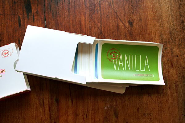 box of Moo labels box of Moo labels