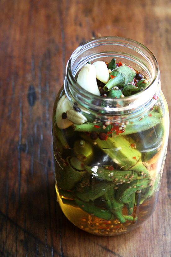 okra, pickling okra, pickling