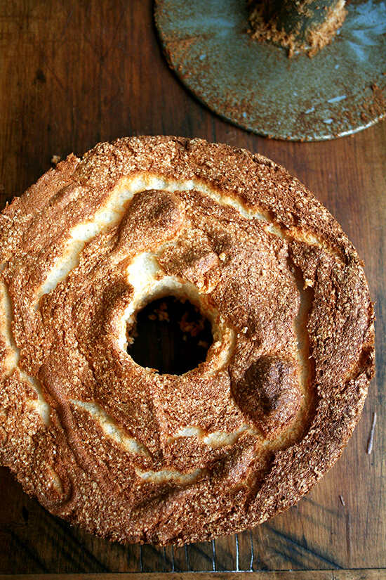 cooled angel food cake cooled angel food cake