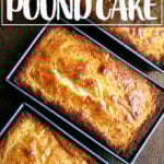 Just-baked lemon-ricotta pound cakes.