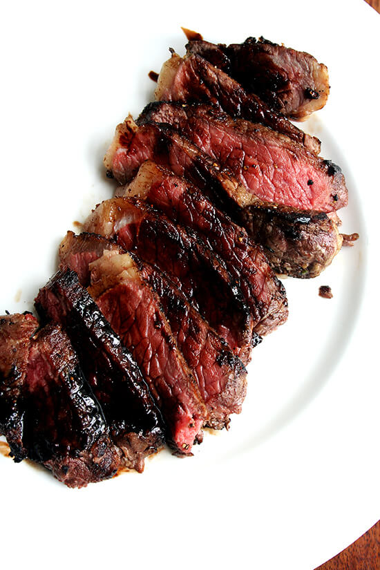 It's a rare occasion that a New York strip steak needs anything more than a little salt and pepper. But this balsamic caramel is a three-ingredient sauce that tastes as though much more effort went into its creation than actually did. The resulting flavor of this balsamic caramel resembles that of expensive Italian barrel-aged balsamics, fit for drizzling over anything ranging from prosciutto-wrapped figs to vanilla ice cream to pan-seared steaks. // alexandracooks.com It's a rare occasion that a New York strip steak needs anything more than a little salt and pepper. But this balsamic caramel is a three-ingredient sauce that tastes as though much more effort went into its creation than actually did. The resulting flavor of this balsamic caramel resembles that of expensive Italian barrel-aged balsamics, fit for drizzling over anything ranging from prosciutto-wrapped figs to vanilla ice cream to pan-seared steaks. // alexandracooks.com