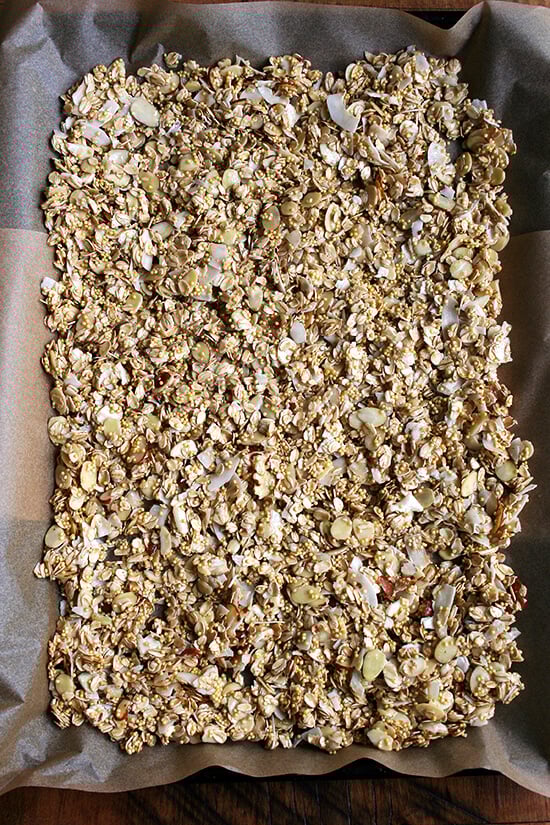 just-mixed muesli