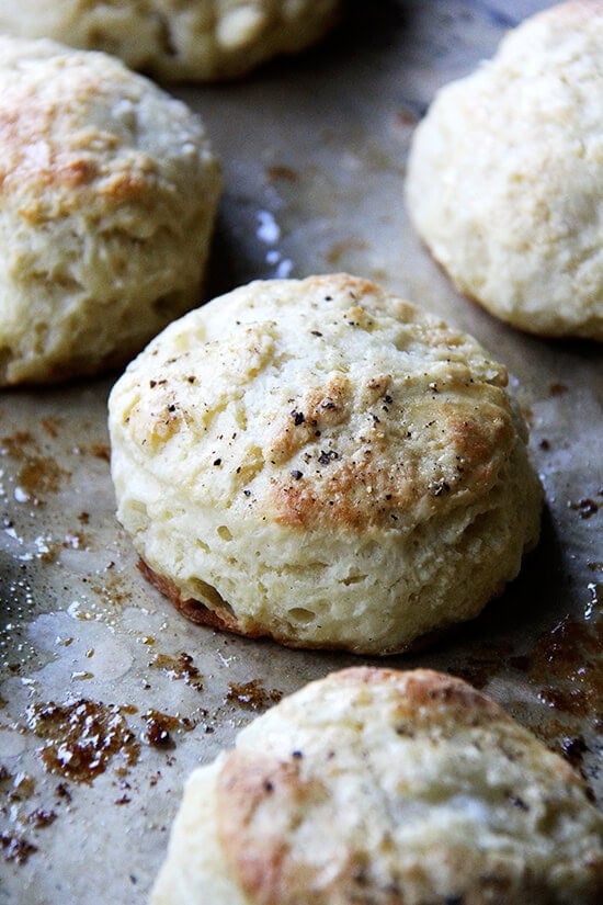 I always forget how easy butter milk biscuits are โ one bowl wonders, ready in a snap! With soup and stew season upon us, this biscuit recipe, with maple and sea salt, is a good one to have on hand. // alexandracooks.com