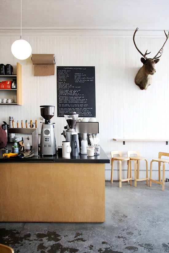 Vergennes Laundry is a wood-fired bakery located in a former laundromat in Vergennes, VT. This gem of a café is the kind of place you could lounge in all day, beginning with a latté and croissant, moving onto fresh-squeezed orange juice and cheddar-and-tarragon gougères, finishing with an espresso and chocolate crème fraîche truffle. Every bite will kindle dreams of opening up your own Vergennes Laundry, which your town so desperately needs. // alexandracooks.com Vergennes Laundry is a wood-fired bakery located in a former laundromat in Vergennes, VT. This gem of a café is the kind of place you could lounge in all day, beginning with a latté and croissant, moving onto fresh-squeezed orange juice and cheddar-and-tarragon gougères, finishing with an espresso and chocolate crème fraîche truffle. Every bite will kindle dreams of opening up your own Vergennes Laundry, which your town so desperately needs. // alexandracooks.com