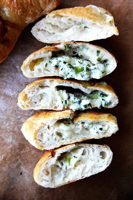 Before making this, I never would have described a calzone as light. Or as something that tastes like spring. Or as something I would consider serving to company, maybe sliced into rounds to reveal its oozing, cheesy goodness. This recipe changes all of that. // alexandracooks.com Before making this, I never would have described a calzone as light. Or as something that tastes like spring. Or as something I would consider serving to company, maybe sliced into rounds to reveal its oozing, cheesy goodness. This recipe changes all of that. // alexandracooks.com