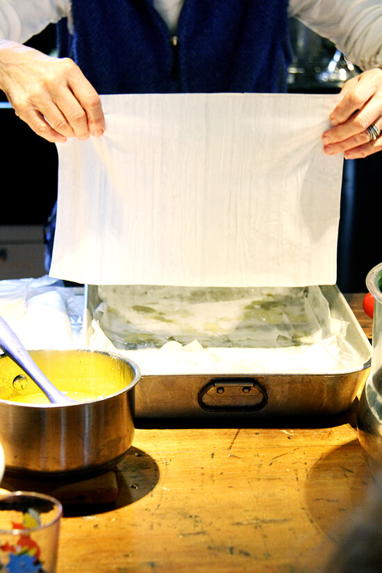 making the pita