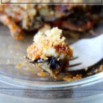 a bite of no-fuss eggplant parmesan