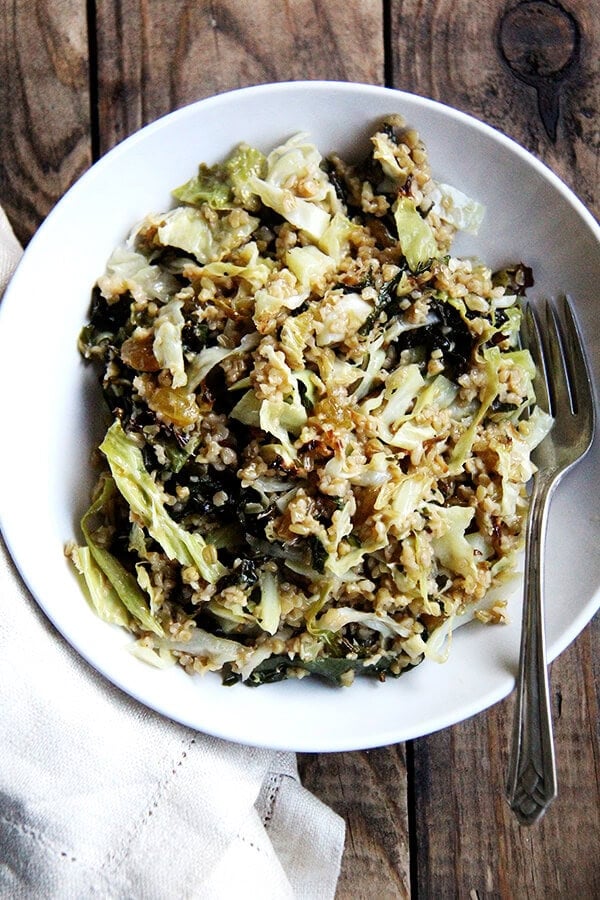 This freekeh salad is my favorite kind of recipe, one whose assembly is fluid — as the vegetables roast in the oven, the freekeh cooks stovetop, and you make the dressing — and whose payoff is big: minimal mess and a meal that's at once light and comforting. // alexandracooks.com This freekeh salad is my favorite kind of recipe, one whose assembly is fluid — as the vegetables roast in the oven, the freekeh cooks stovetop, and you make the dressing — and whose payoff is big: minimal mess and a meal that's at once light and comforting. // alexandracooks.com