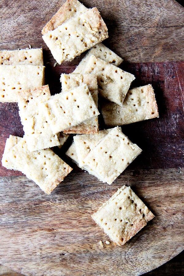 This brown sugar shortbread is made with only three (or four) ingredients and requires nothing more than a wooden spoon and a bowl. It tastes like brown butter, salty and sweet, so much more than the sum of its parts, a shortbread loved as much by the big kids as the littles. // alexandracooks.com Brown sugar shortbread.