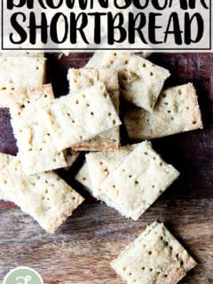 Brown sugar shortbread.