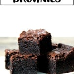 A tray of rich, fudgy brownies.