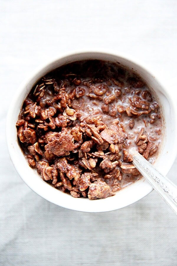 Homemade cocoa crunch.