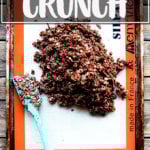 A sheet pan of homemade cocoa crunch.