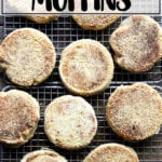 Just-baked English muffins.