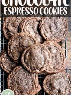 Chocolate espresso cookies.