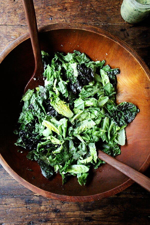 dressed salad