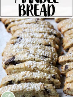 Just baked mandel bread.