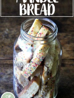 Just baked mandel bread.