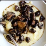 roasted mushrooms with creamy polenta