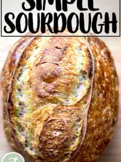 Just-baked sourdough.