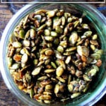 A jar of candied pepitas.