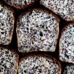 Sliced quinoa-flax toasting bread.