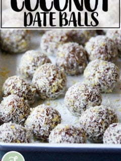 Coconut date balls.