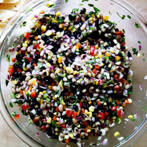 A bowl of Texas Caviar.