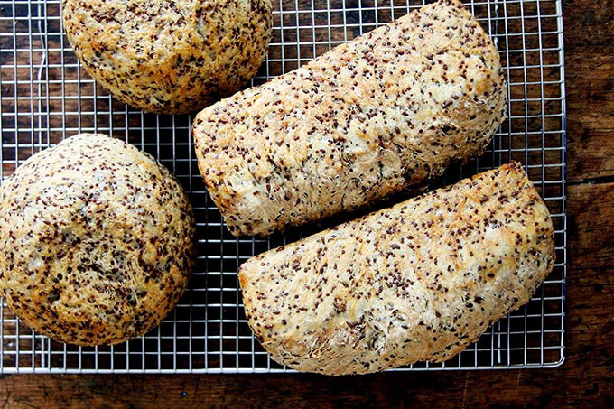 quinoa-flax toasting bread