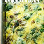 Just baked breakfast casserole.
