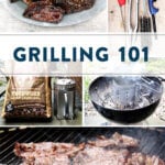 A montage of grilling photos.