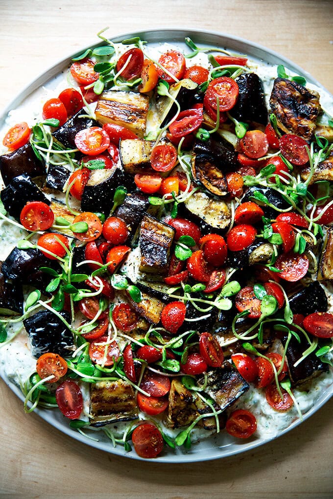 Eggplant salad.